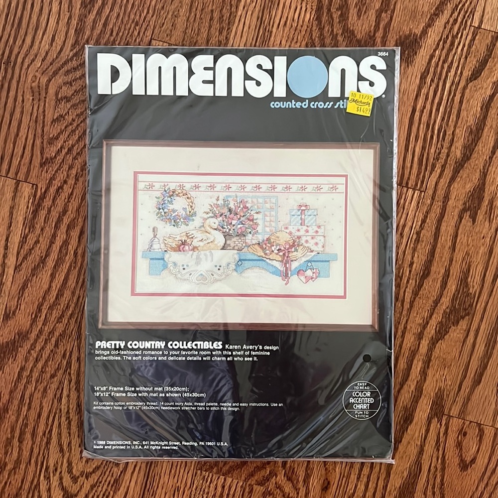 Vintage Counted Cross Stitch KIT